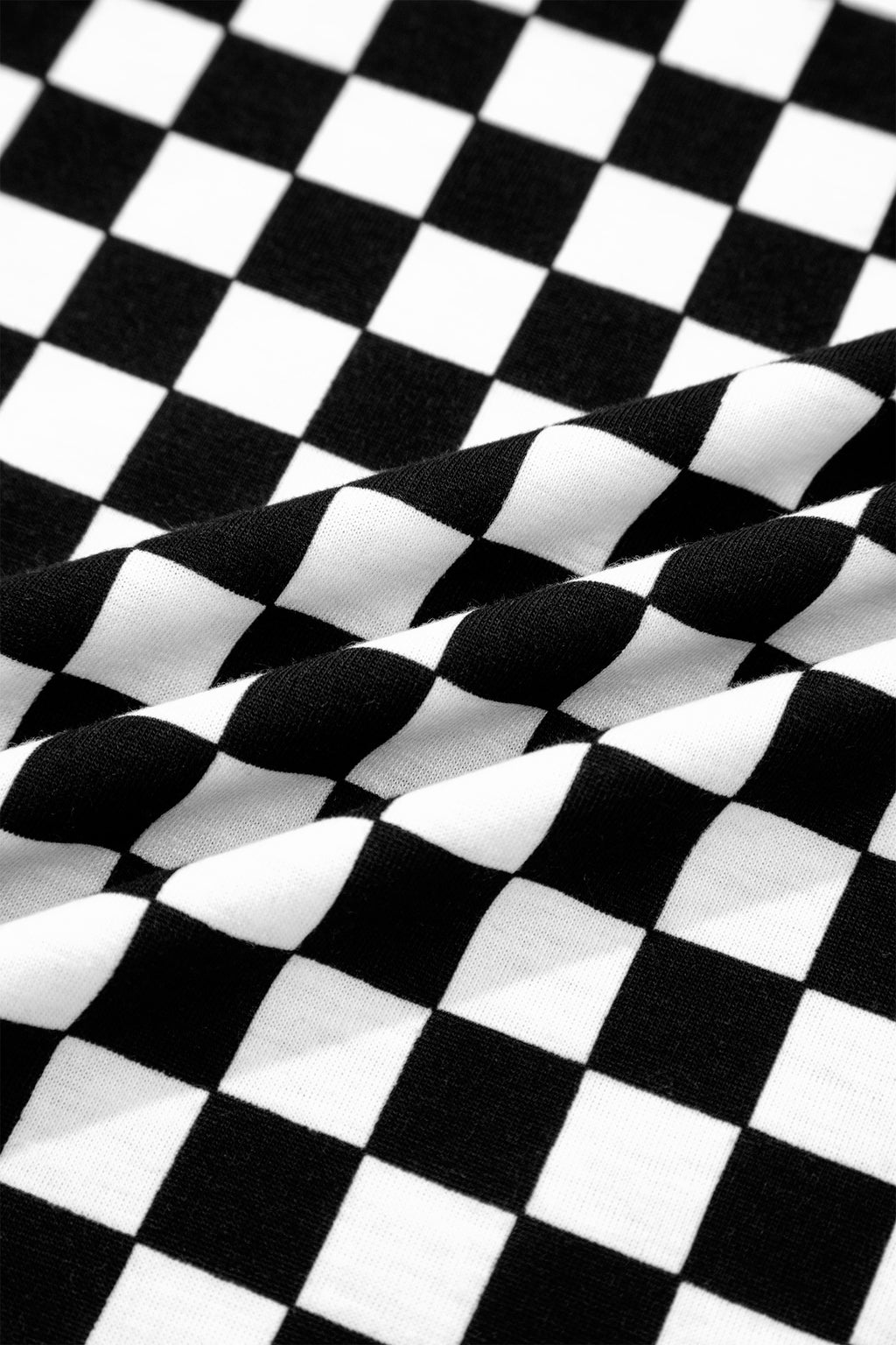 2 pc. Black Checkered Lounge Set